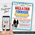 personalized charity walkathon fundraiser flyers for non profit fundraising events